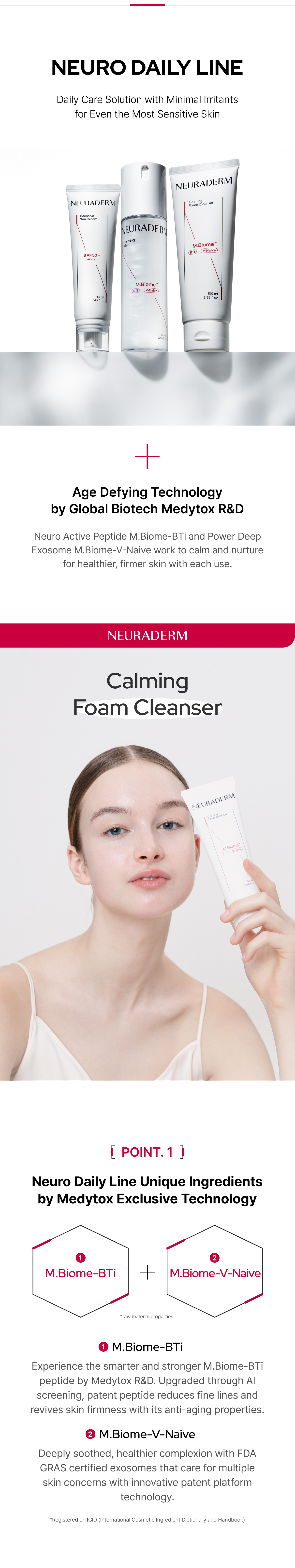 Calming Foam Cleanser information sheet 2